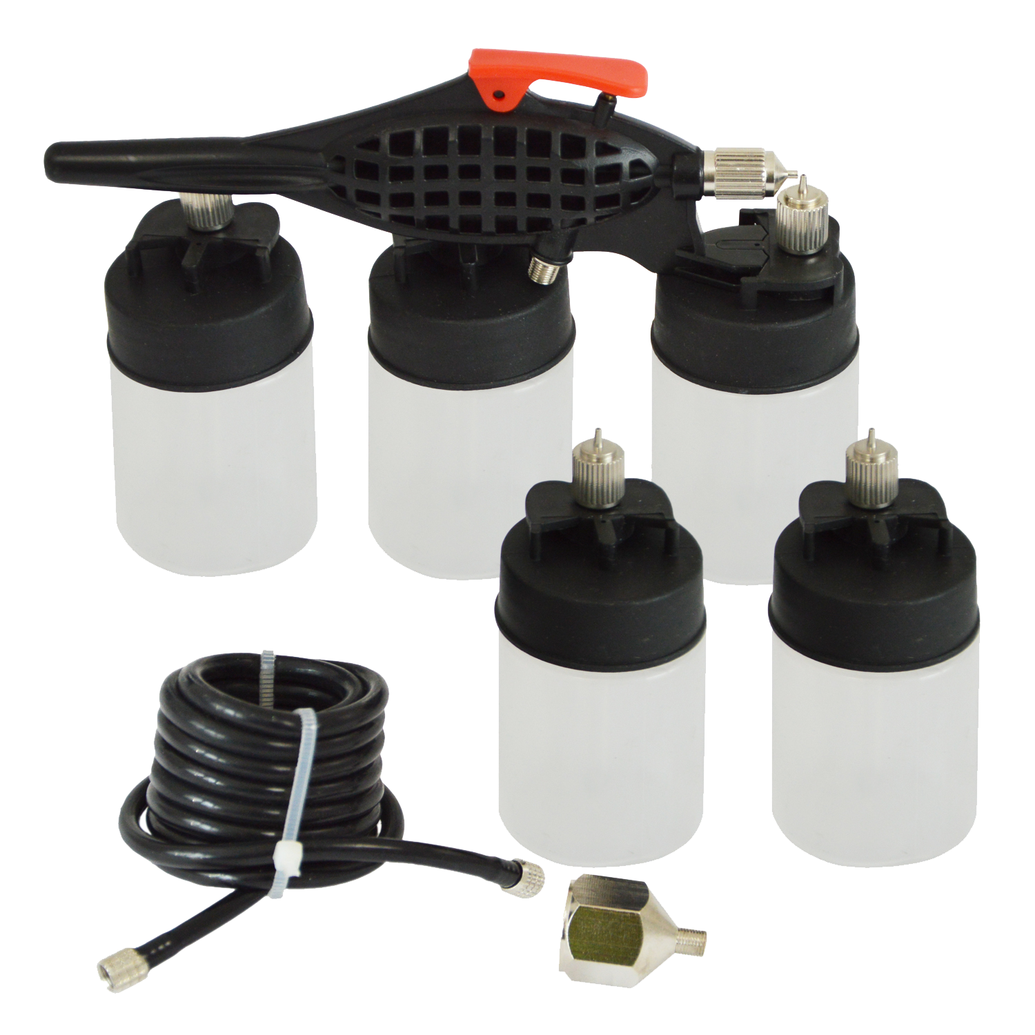 Airbrushpistole "Basic Airbrush Body Art" mit 5 Farbbehältern