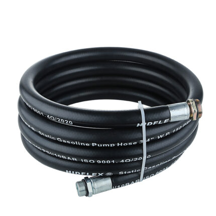 20m Diesel Gummi-Schlauch-Set 2.2 mit 3/4"-AG-Schlauchtüllen