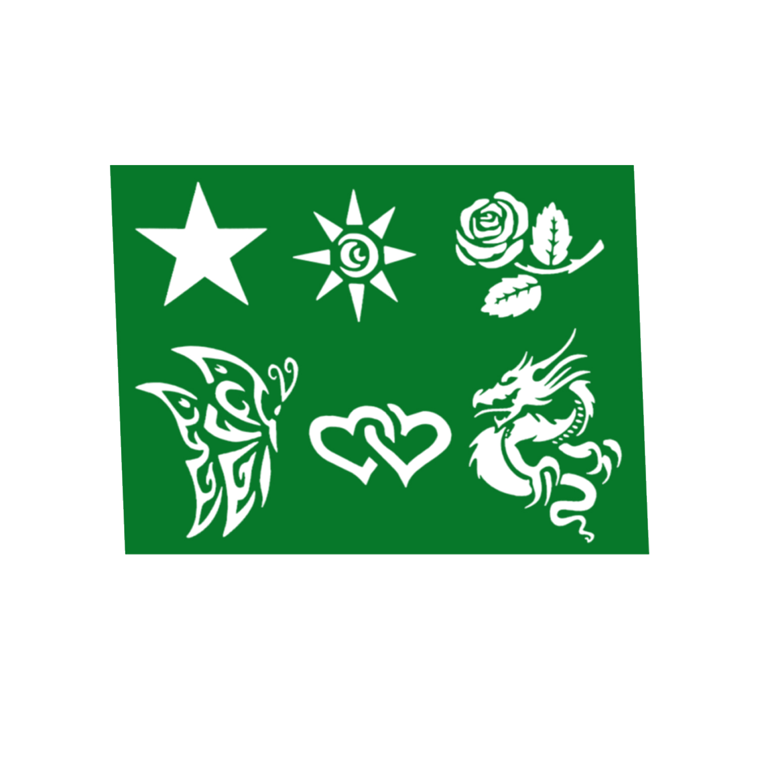 Airbrush Tattoo Schablonen 6er Set