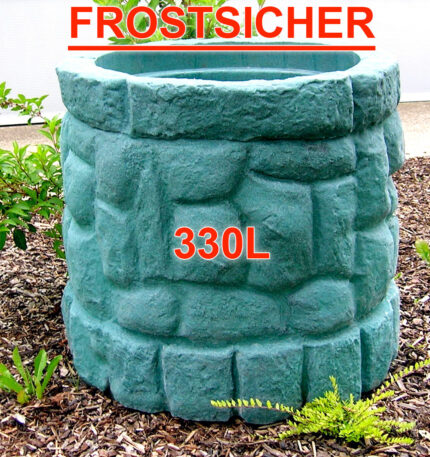 Regentonne MÄRCHENBRUNNEN natur - grün 330l